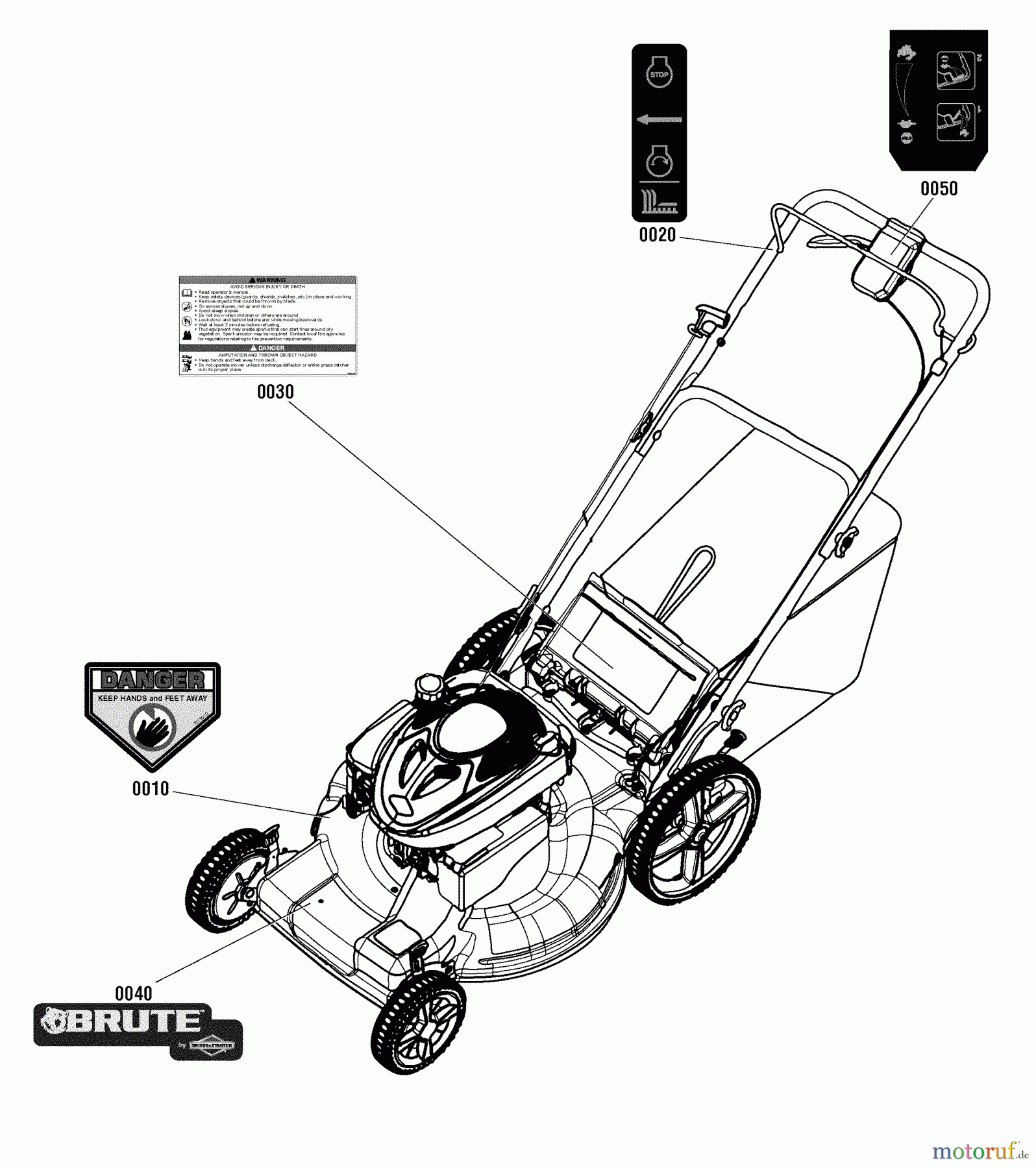 Murray Rasenmäher BTXPV226750HW (7800885) - Brute 22