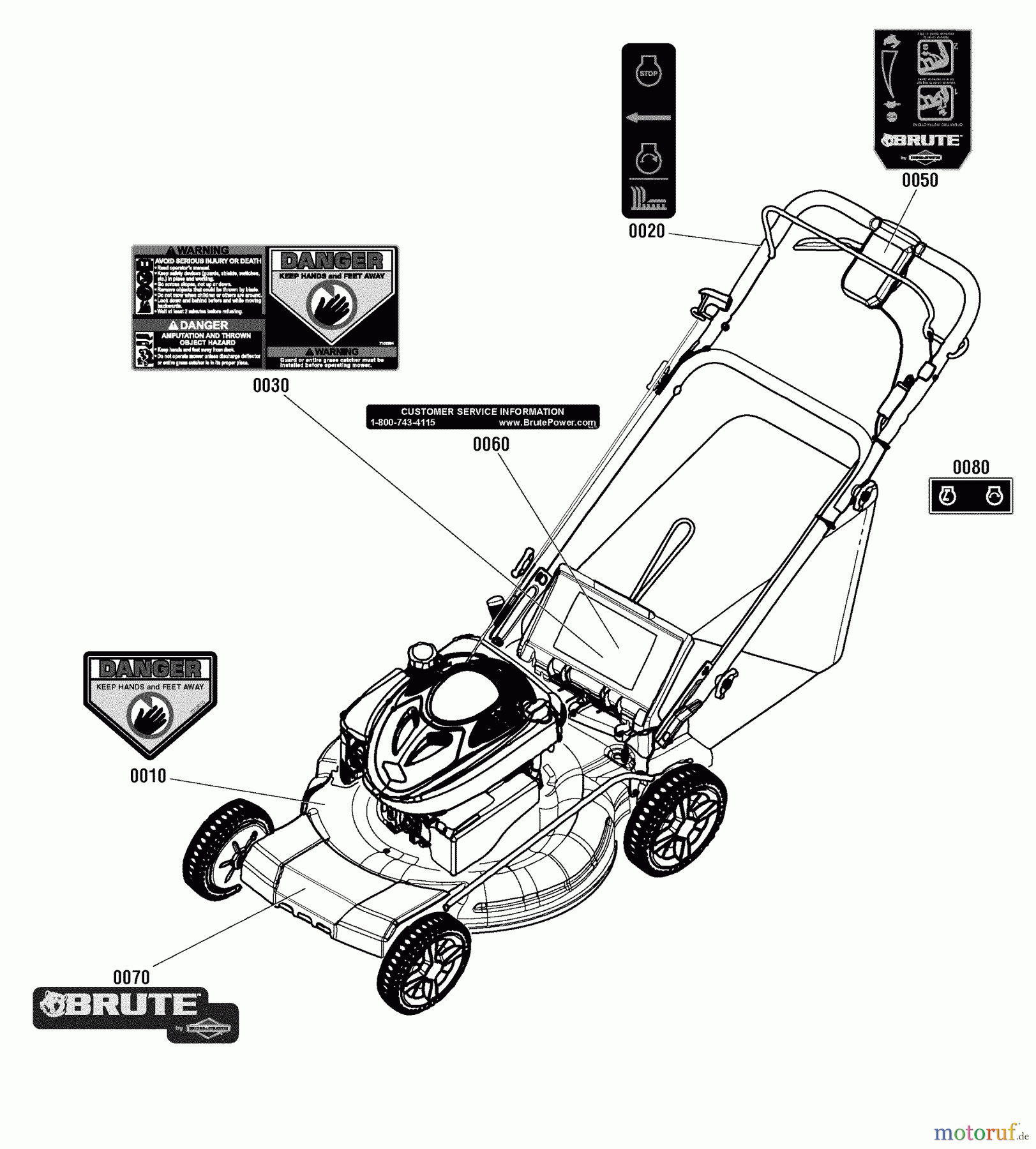 Murray Rasenmäher BTXPV22725E (7800887) - Brute 22