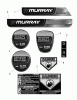 Murray M22550 (7800453) - 22" Walk-Behind Mower (2010) Ersatzteile Decals