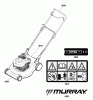Murray MPH625E (881548) - 19" High Wheel Push Mower CE, 625 Series (2012) Ersatzteile Decals Group (881650)