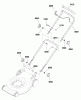 Murray MPH625E (881548) - 19" High Wheel Push Mower CE, 625 Series (2012) Ersatzteile Handles Group (881305)