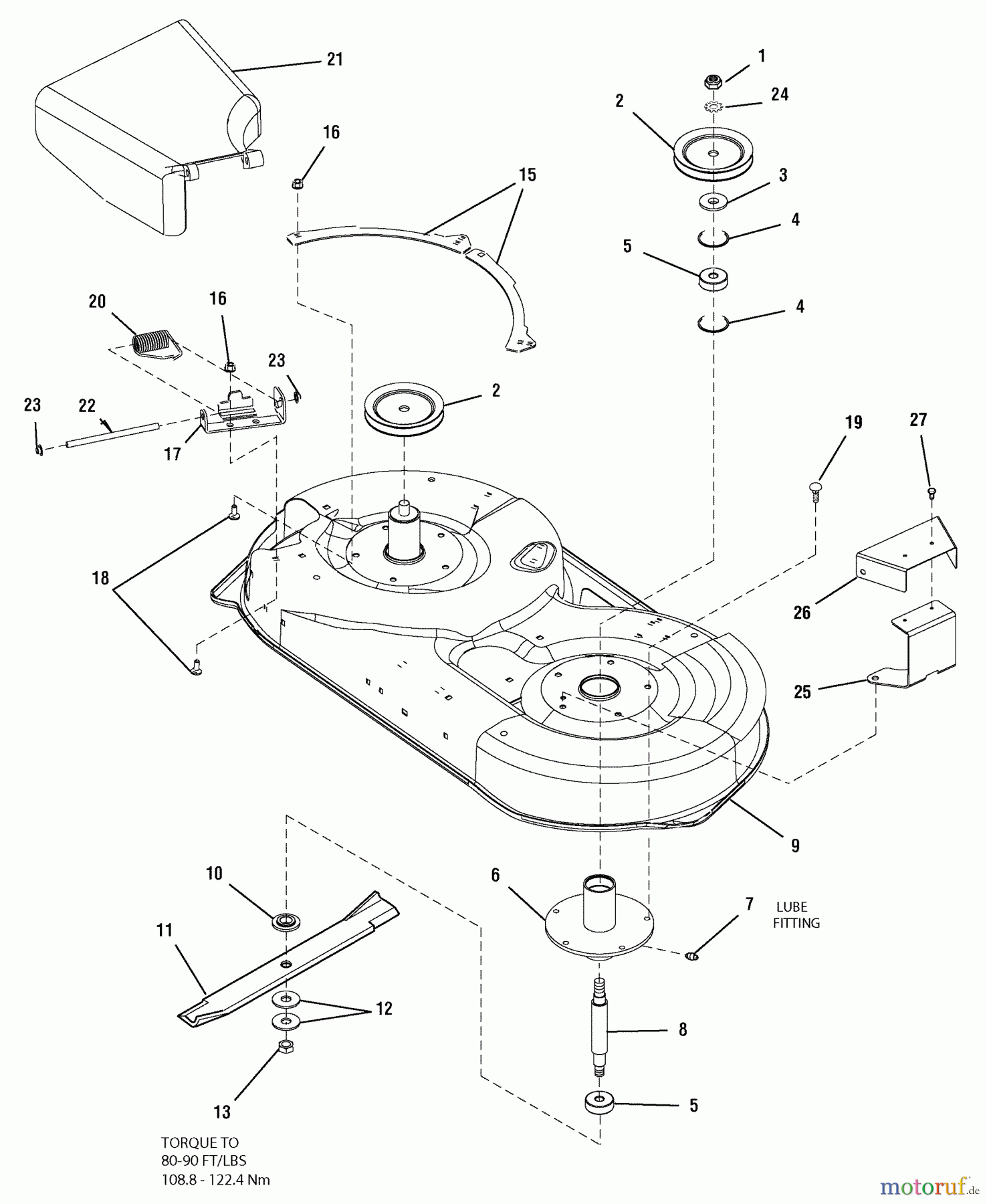 Murray Nullwendekreismäher, Zero-Turn 107.277680 (2690514) - Craftsman ZTS7500, 19HP B&S w/42