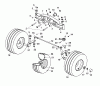 Wolf-Garten Trac OHV 7 6205000 Serie C (2004) Ersatzteile Räder vorne, Vorderachse
