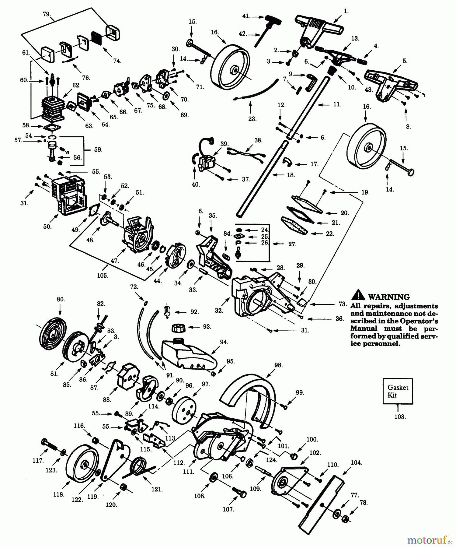 Poulan / Weed Eater Kantenschneider PP135 - Poulan Pro Edger ASSEMBLY