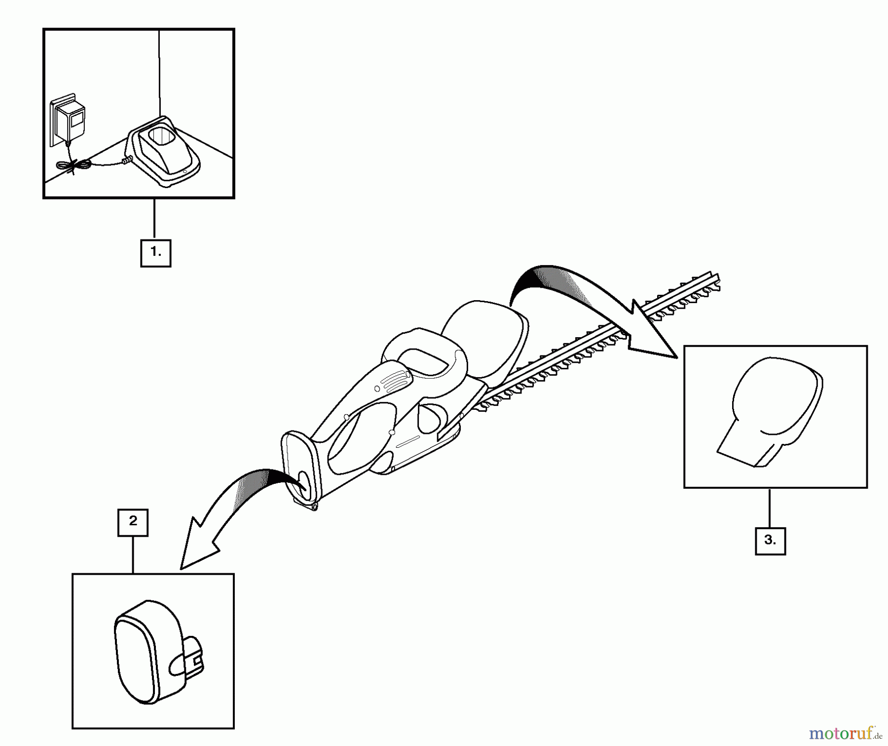 Poulan / Weed Eater Heckenscheren HTC2200 - Weed Eater Electric Hedge Trimmer Product Complete