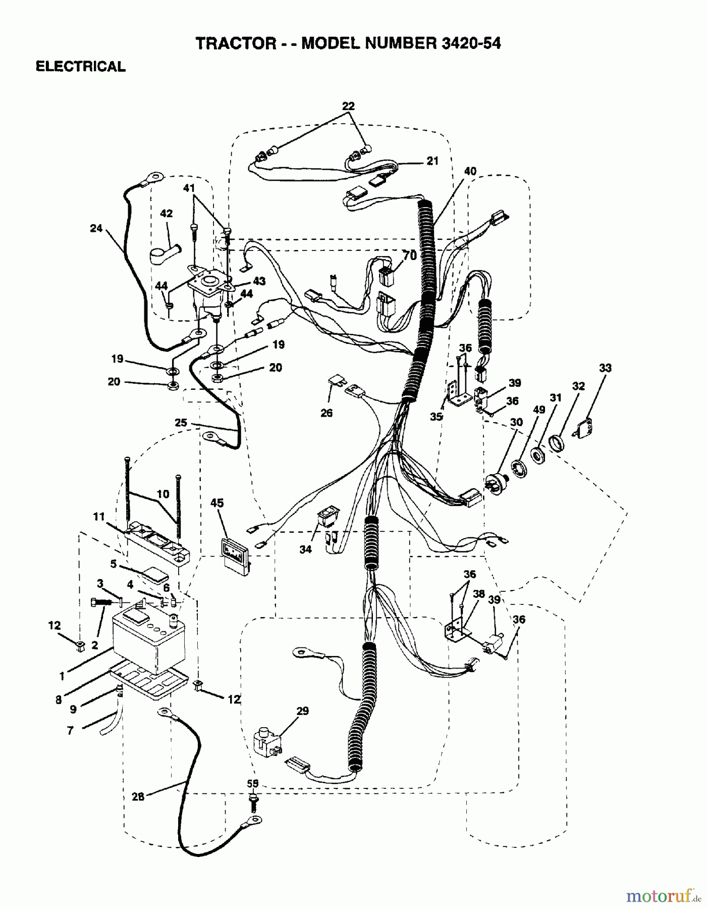 Poulan / Weed Eater Rasen und Gartentraktoren 342054 - Poulan Lawn Tractor (2006-03) ELECTRICAL