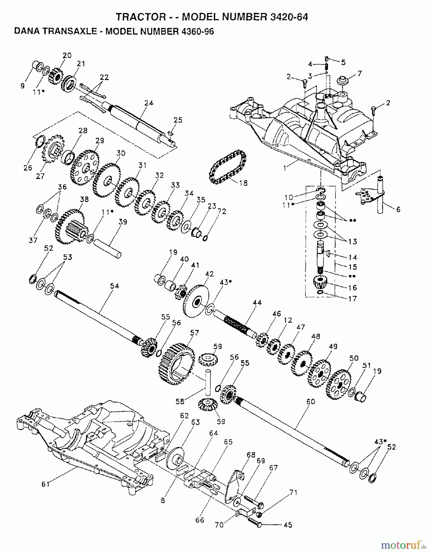 Poulan / Weed Eater Rasen und Gartentraktoren 342064 - Poulan Lawn Tractor (2006-06) TRANSMISSION