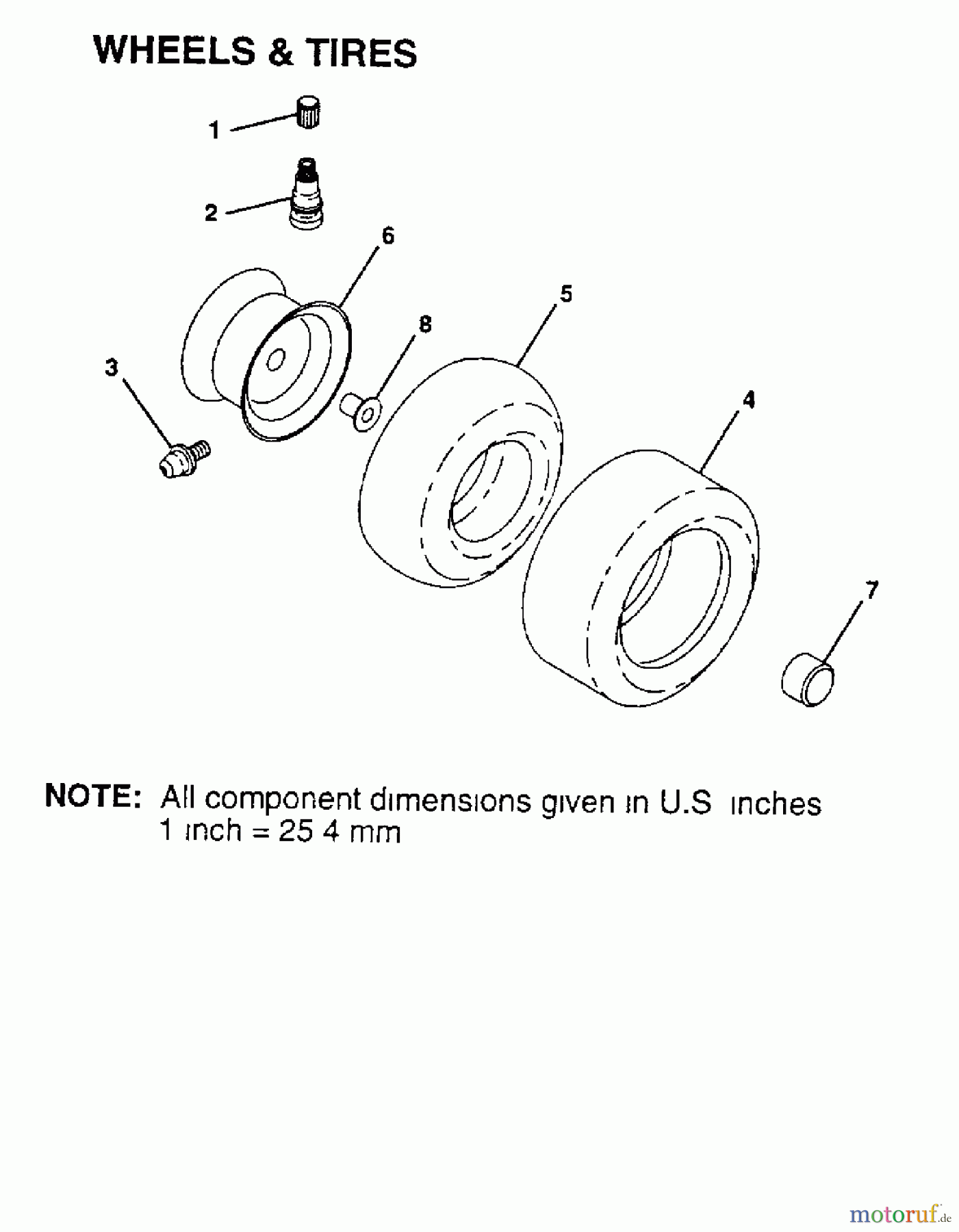 Poulan / Weed Eater Rasen und Gartentraktoren 342064 - Poulan Lawn Tractor (2006-06) WHEELS TIRES