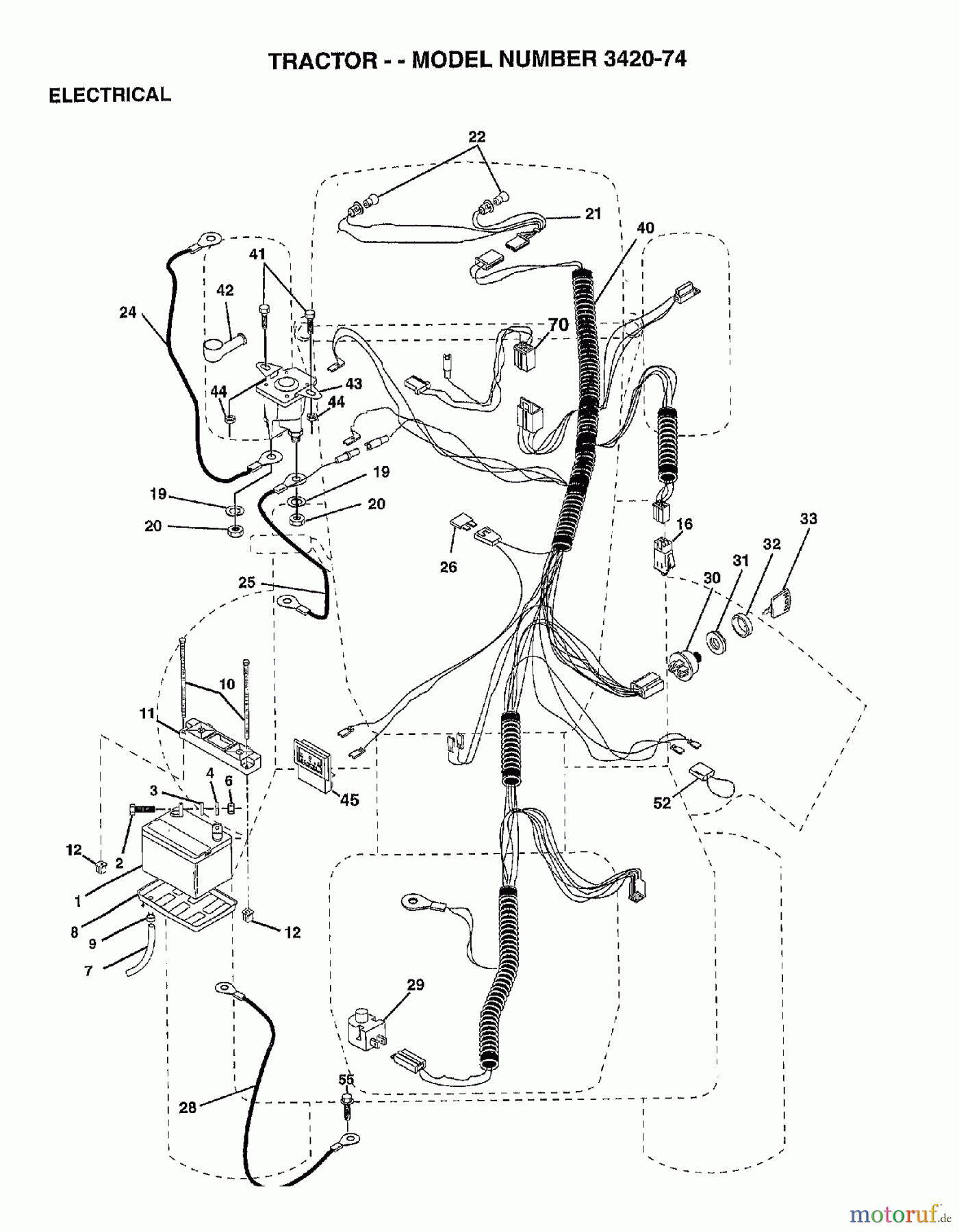  Poulan / Weed Eater Rasen und Gartentraktoren 342074 - Poulan Lawn Tractor (2006-10) ELECTRICAL