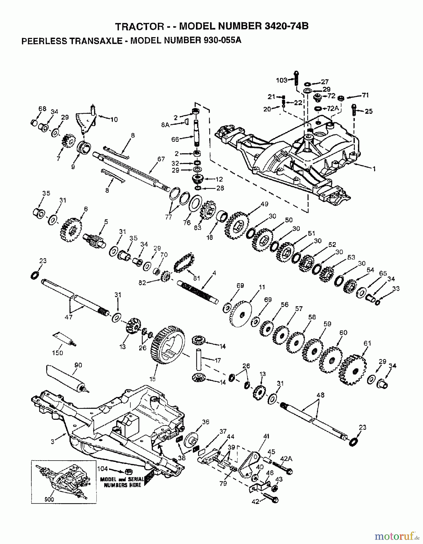 Poulan / Weed Eater Rasen und Gartentraktoren 342074B - Poulan Lawn Tractor (2006-10) TRANSMISSION