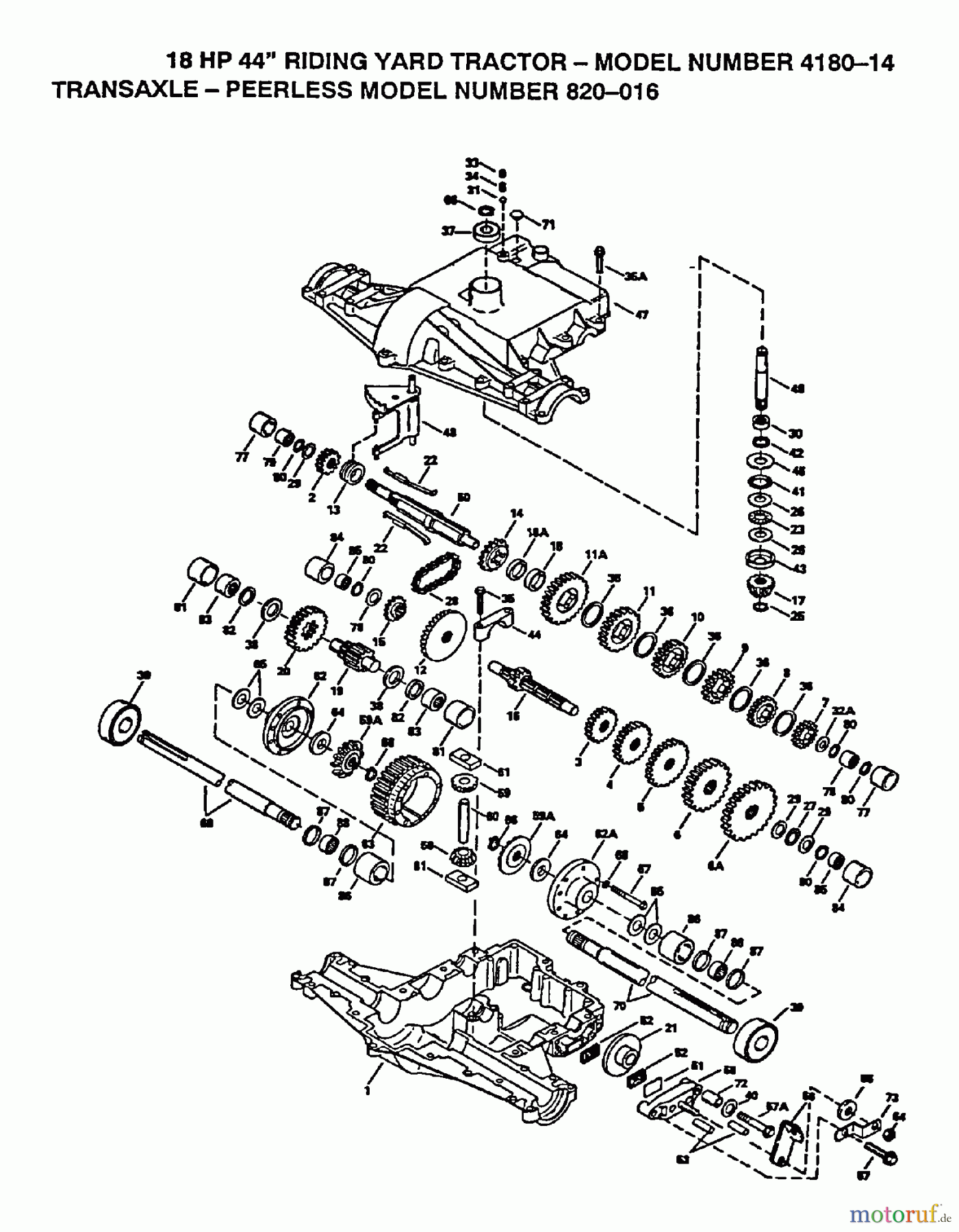 Poulan / Weed Eater Rasen und Gartentraktoren 418014 - Poulan Lawn Tractor (2006-01) TRANSMISSION #2