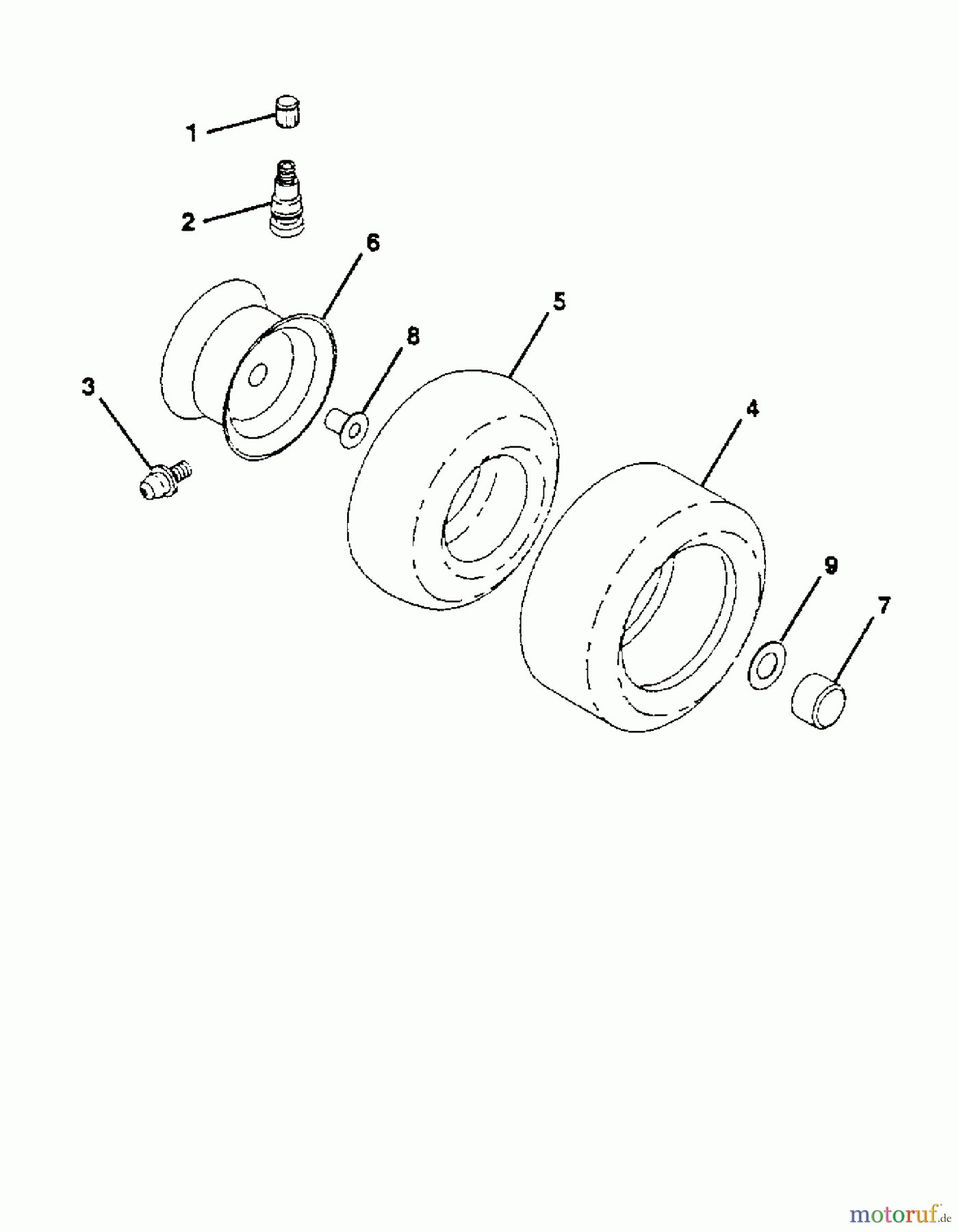Poulan / Weed Eater Rasen und Gartentraktoren 418024 - Poulan Lawn Tractor (2006-01) WHEELS TIRES