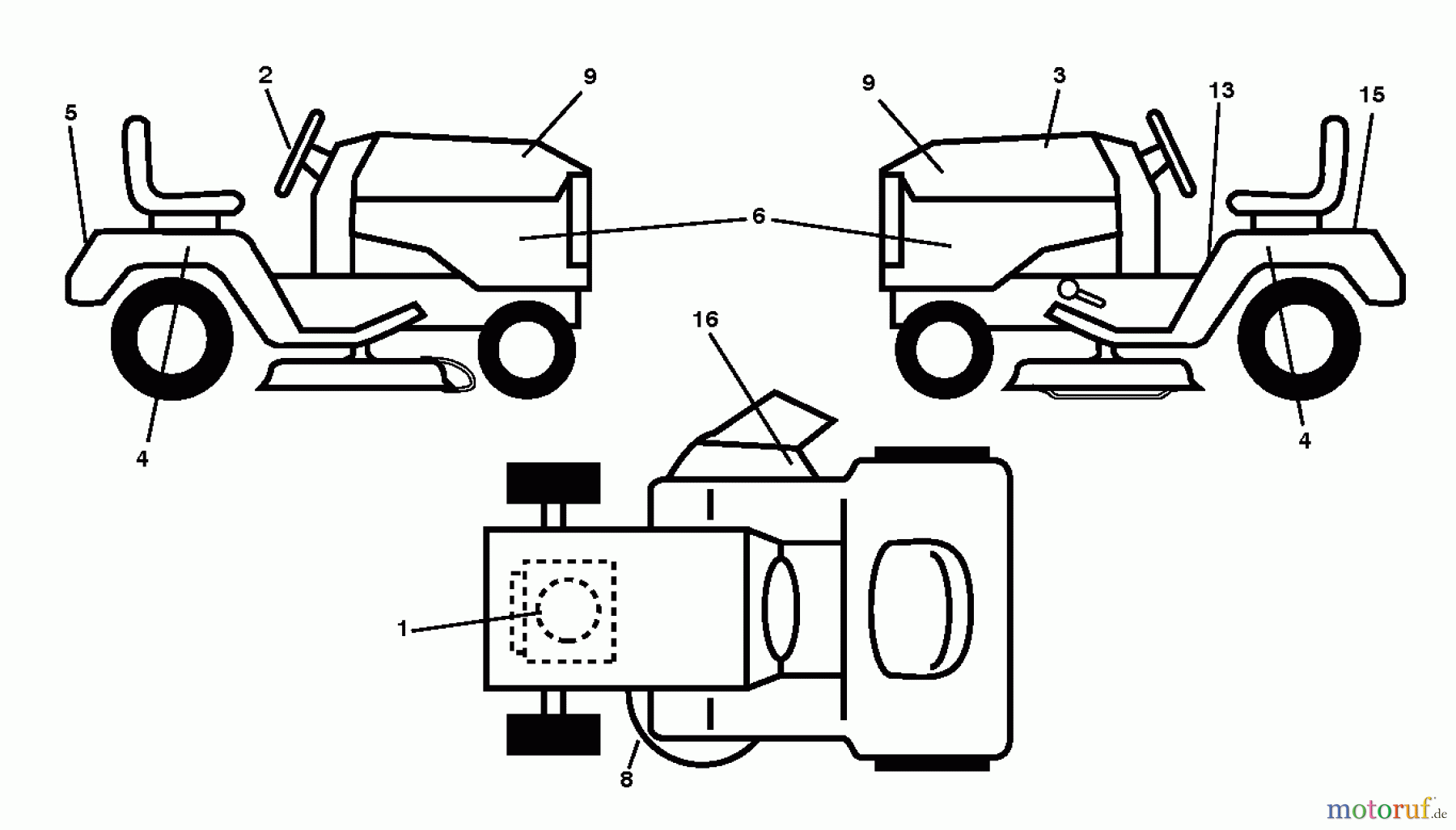 Poulan / Weed Eater Rasen und Gartentraktoren PB17542LT (96012012500) - Poulan Pro Lawn Tractor (2012-08) DECALS