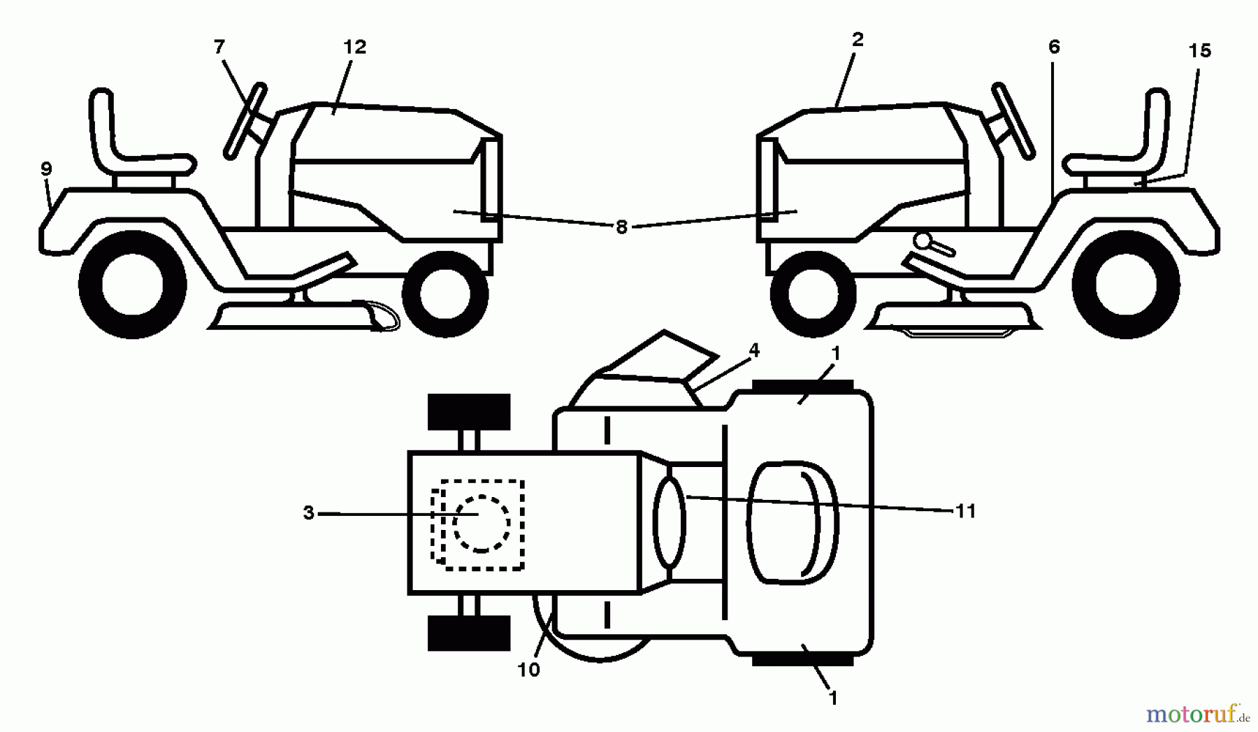 Poulan / Weed Eater Rasen und Gartentraktoren PB19542LT (96012012700) - Poulan Pro Lawn Tractor (2012-09) DECALS