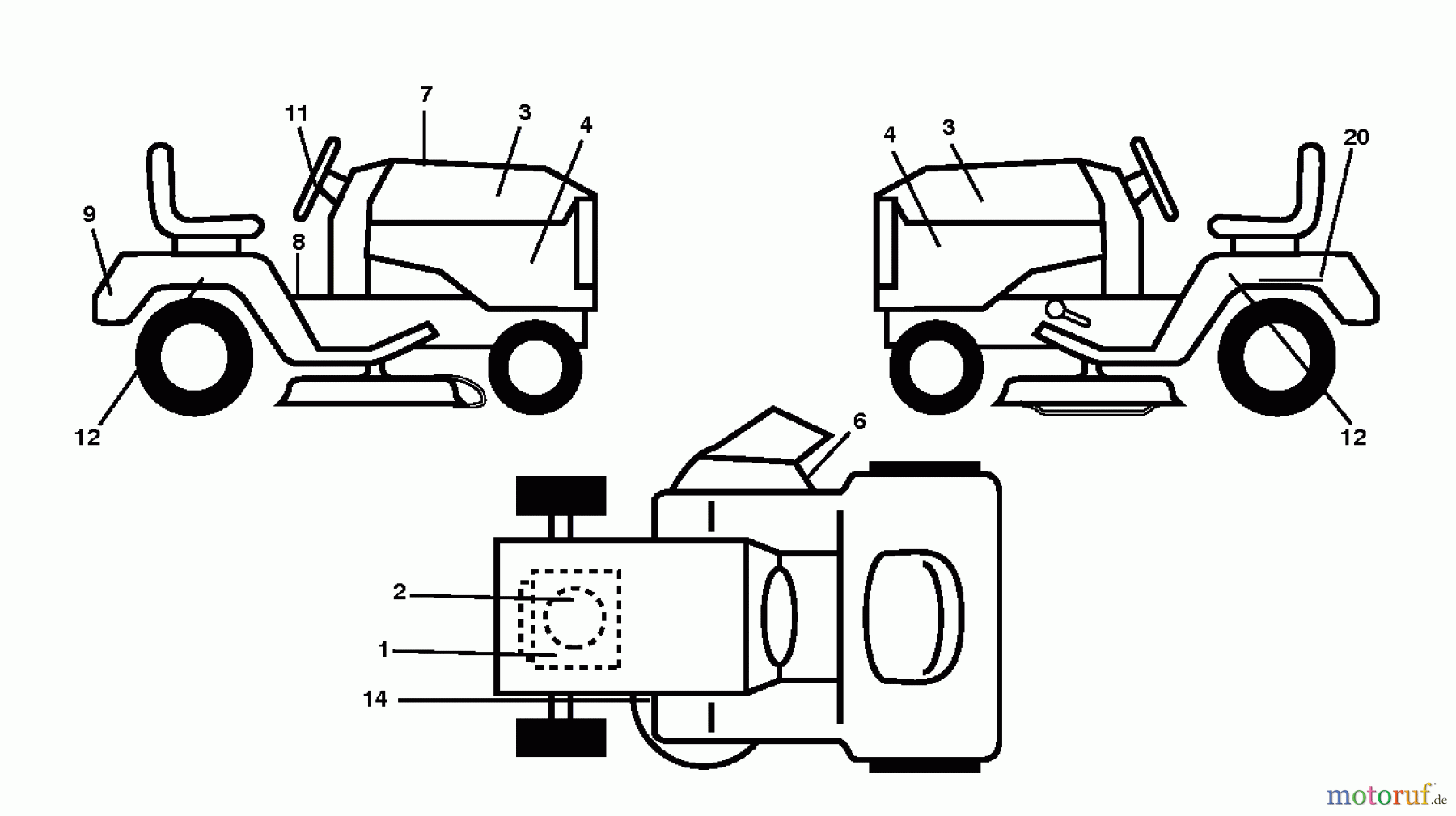 Poulan / Weed Eater Rasen und Gartentraktoren PB20A42LT (96048002501) - Poulan Pro Lawn Tractor (2012-03) DECALS