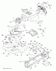 Poulan / Weed Eater PB20H42YT (96042012403) - Poulan Pro Lawn Tractor (2011-08) Ersatzteile CHASSIS / FRAME