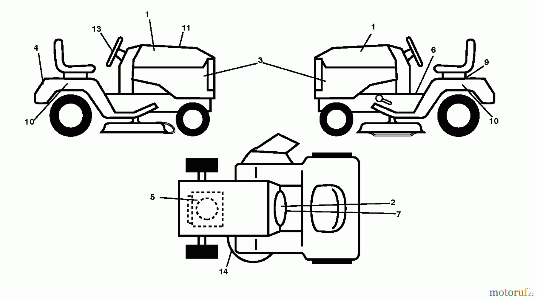 Poulan / Weed Eater Rasen und Gartentraktoren PB20H42YT (96042013700) - Poulan Pro Lawn Tractor (2010-11) DECALS