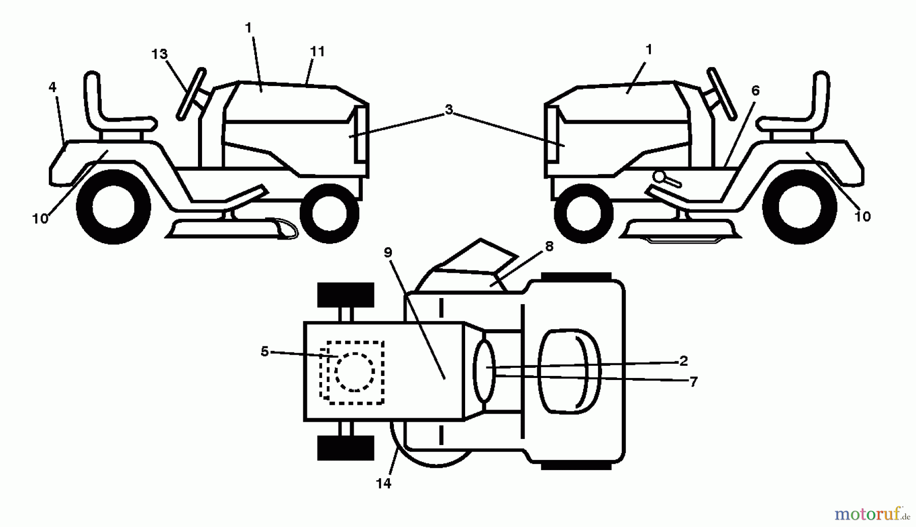  Poulan / Weed Eater Rasen und Gartentraktoren PB20H42YT (96042013701) - Poulan Pro Lawn Tractor (2011-07) DECALS