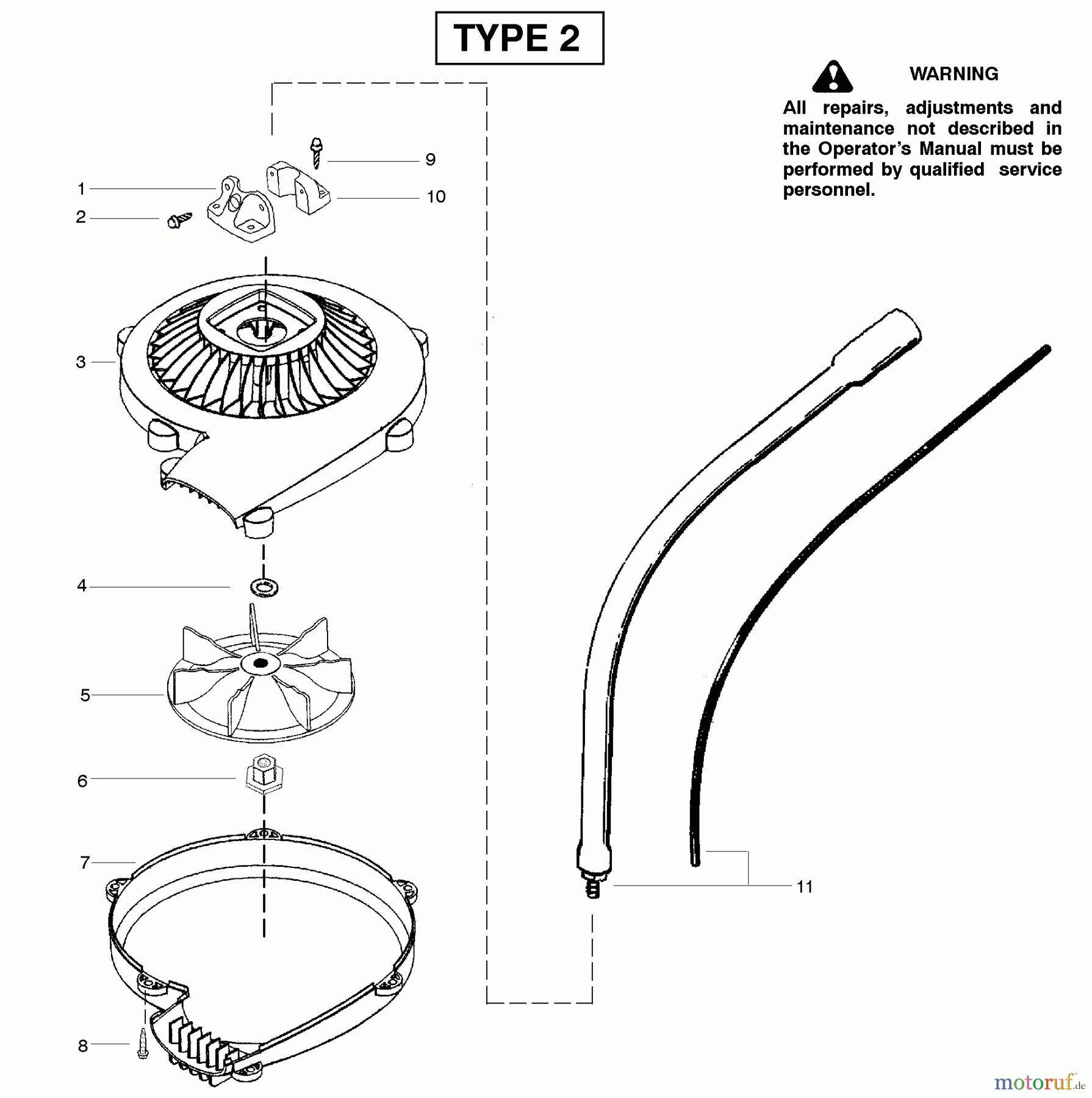 Poulan / Weed Eater Zubehör 3000B (Type 2) - Weed Eater Weedn Blow Blower Attachment Housing Type 2