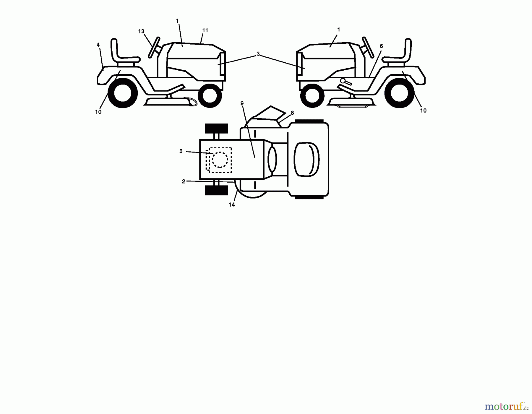  Poulan / Weed Eater Rasen und Gartentraktoren PB26H54YT (96042012700) - Poulan Pro Lawn Tractor (2010-12) DECALS