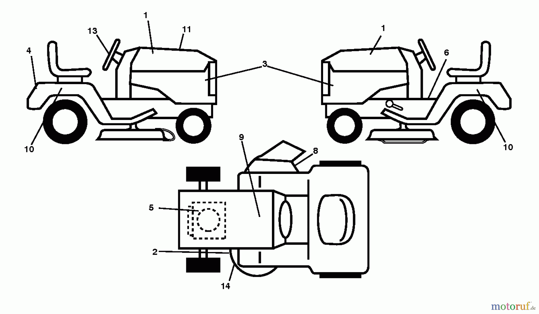 Poulan / Weed Eater Rasen und Gartentraktoren PB26H54YT (96042012702) - Poulan Pro Lawn Tractor (2011-07) DECALS