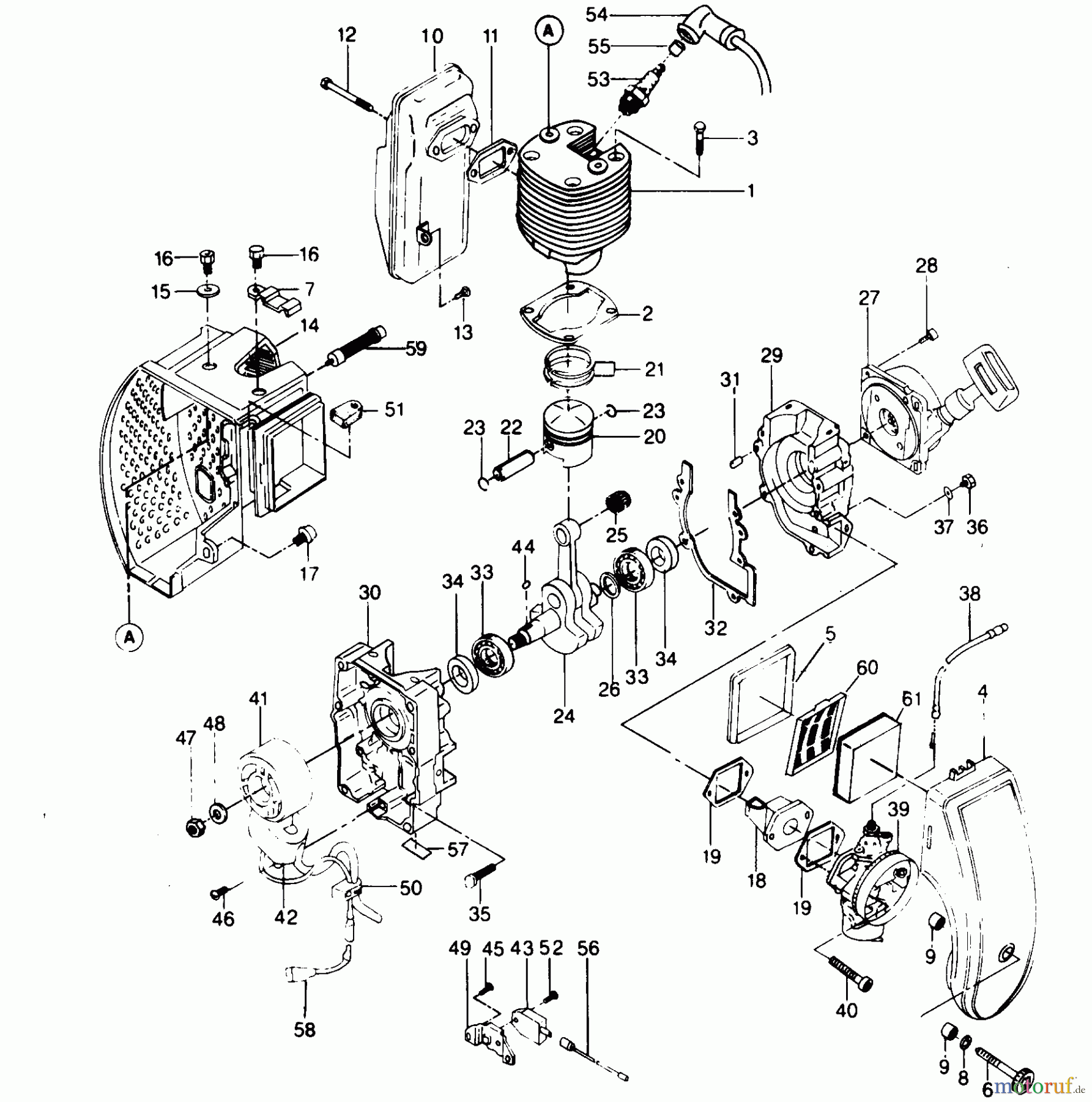 Poulan / Weed Eater Bläser / Sauger / Häcksler / Mulchgeräte 980 - Weed Eater Blower POWER UNIT