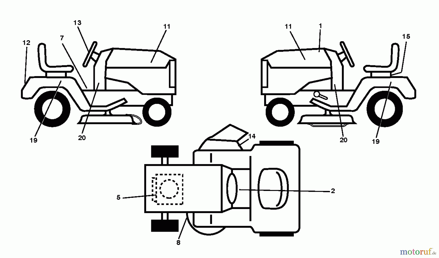 Poulan / Weed Eater Rasen und Gartentraktoren PO14538LT (96048004700) - Poulan Lawn Tractor (2012-11) DECALS