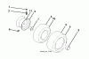Poulan / Weed Eater PO12530LT (96041021301) - Poulan Lawn Tractor (2012-01) Ersatzteile WHEELS TIRES