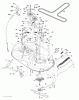 Poulan / Weed Eater PO15538LT (96018000501) - Poulan Lawn Tractor (2011-08) Ersatzteile MOWER DECK / CUTTING DECK