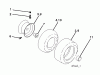 Poulan / Weed Eater PO15538LT (96018000501) - Poulan Lawn Tractor (2011-08) Ersatzteile WHEELS TIRES