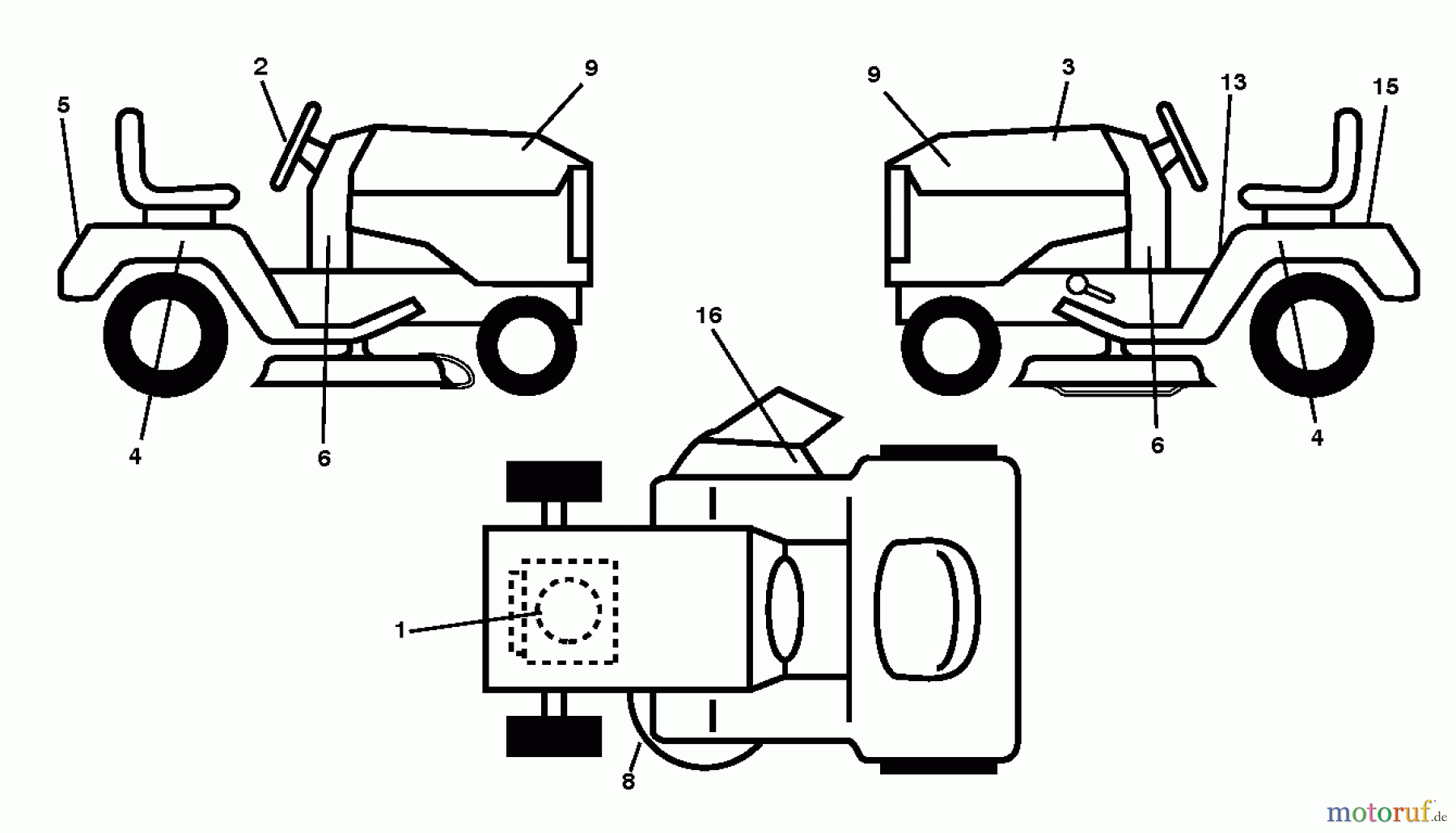 Poulan / Weed Eater Rasen und Gartentraktoren PO17542LT (96012011002) - Poulan Lawn Tractor (2011-08) DECALS