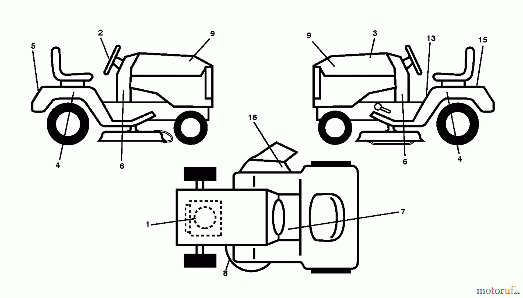 Poulan / Weed Eater Rasen und Gartentraktoren PO17542LT (96012012001) - Poulan Lawn Tractor (2011-08) DECALS