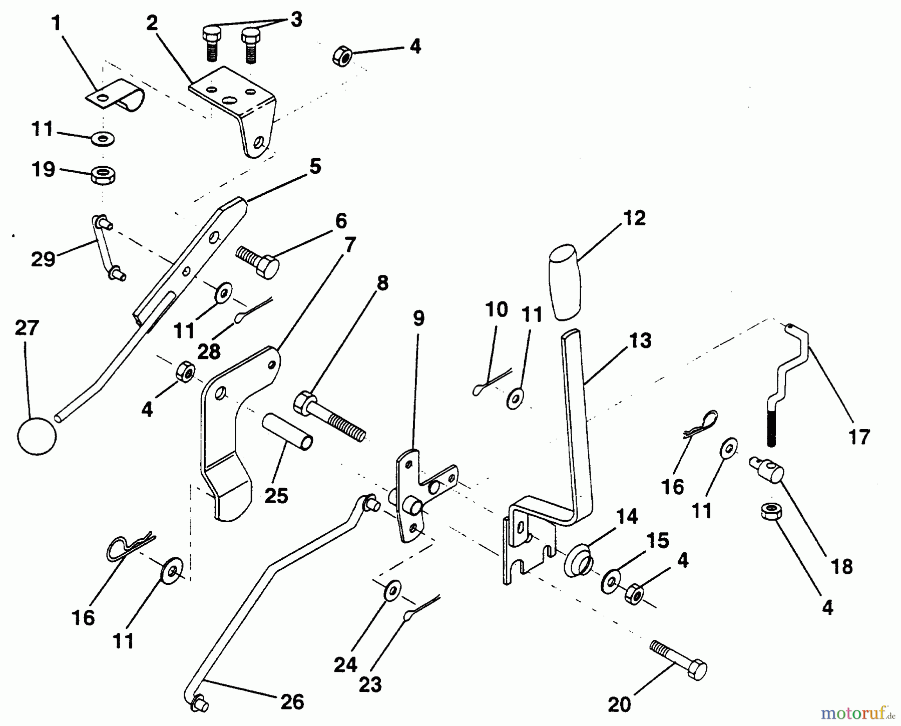 Poulan / Weed Eater Rasen und Gartentraktoren PP1036SA - Poulan Pro Lawn Tractor MOWER LIFT LEVER