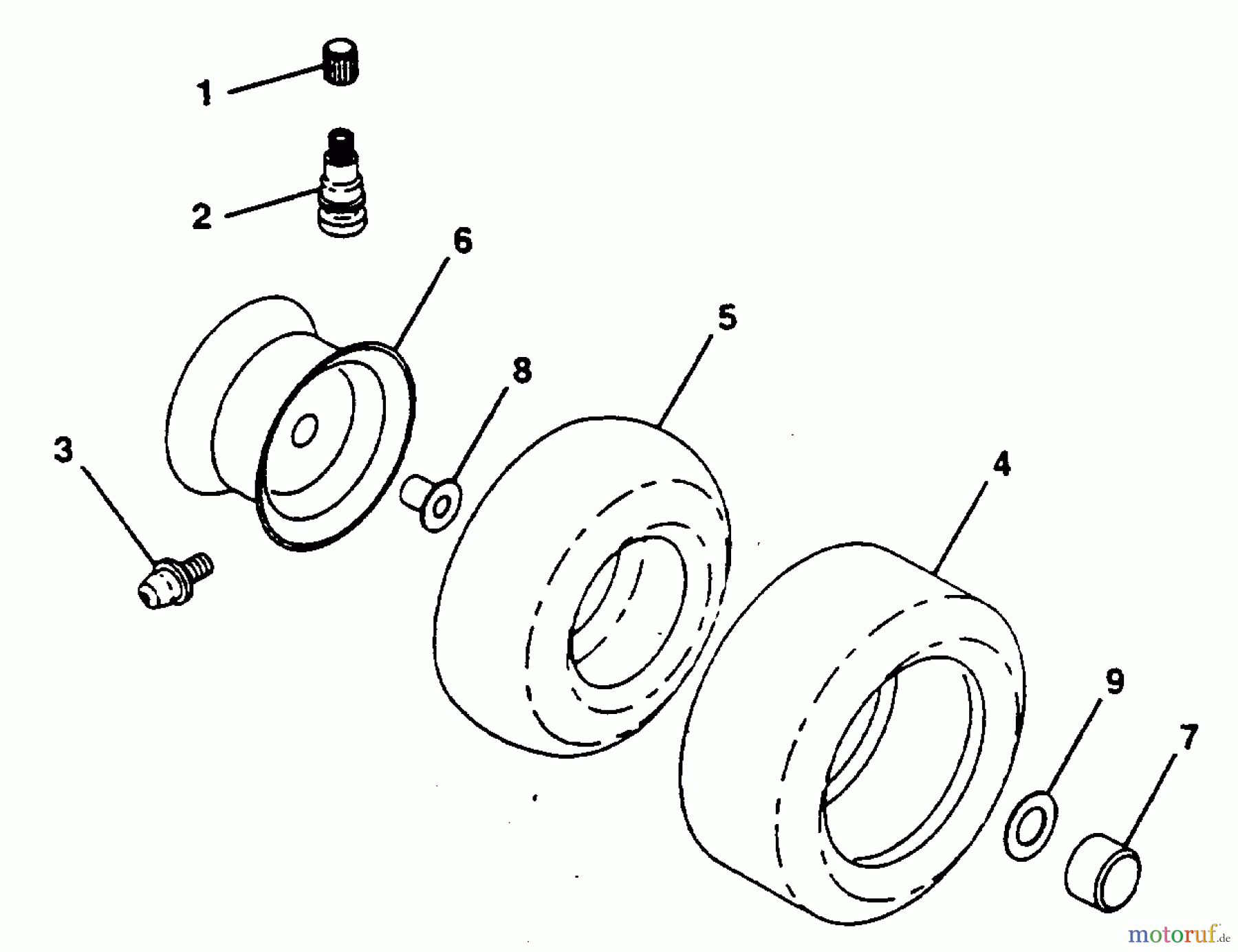 Poulan / Weed Eater Rasen und Gartentraktoren PP1036S - Poulan Pro Lawn Tractor WHEELS & TIRES