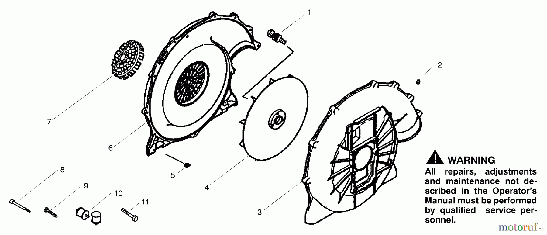 Poulan / Weed Eater Bläser / Sauger / Häcksler / Mulchgeräte BP402LE - Poulan Pro Back Pack Blower Fan