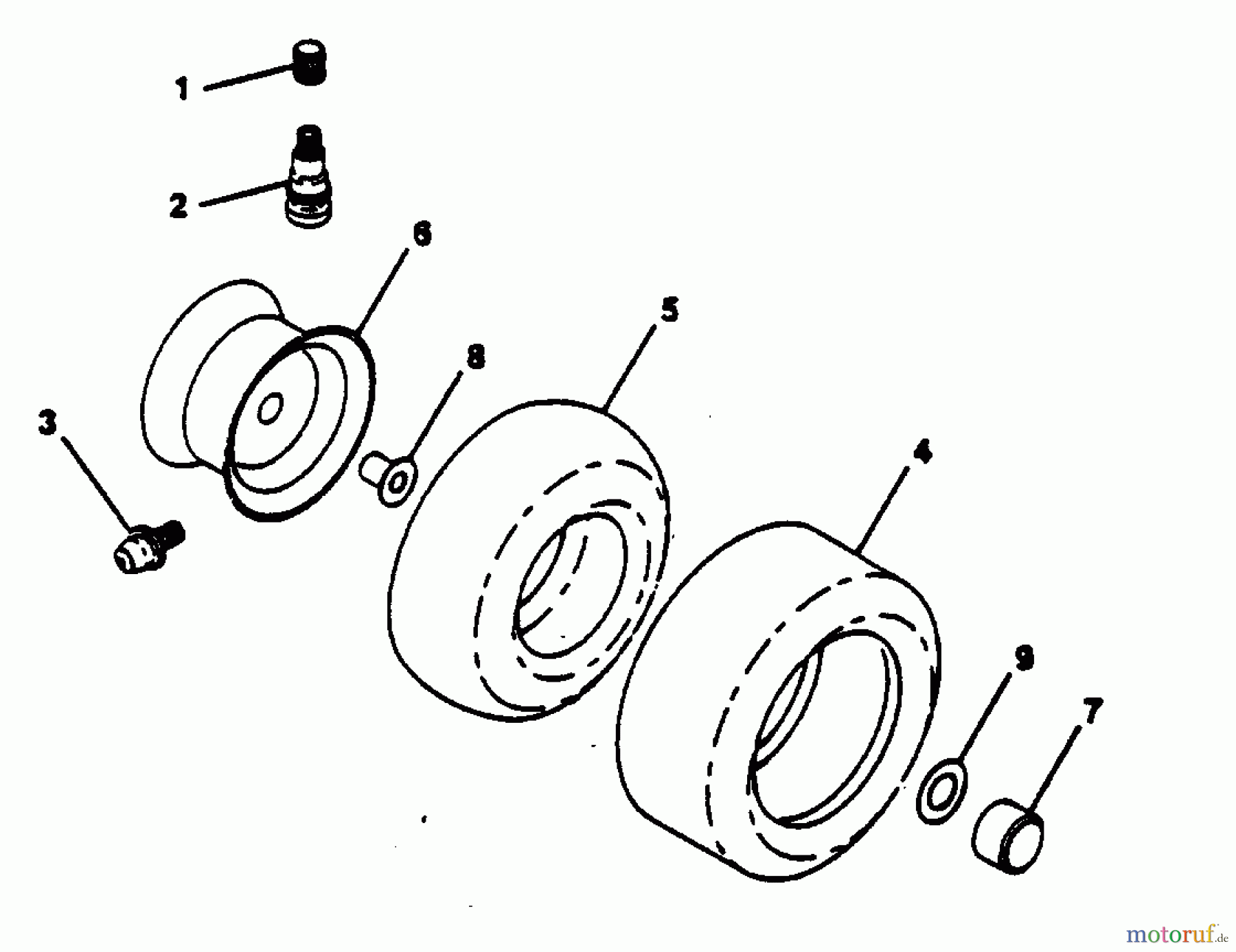 Poulan / Weed Eater Rasen und Gartentraktoren PP1136J - Poulan Pro Lawn Tractor WHEELS & TIRES