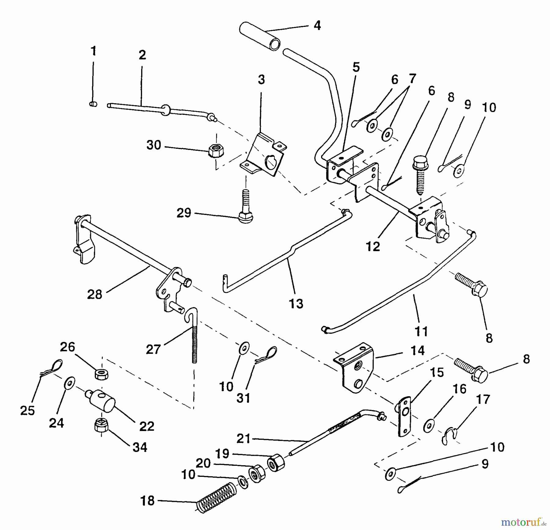  Poulan / Weed Eater Rasen und Gartentraktoren PP11536 - Poulan Pro Lawn Tractor Brake/Rear Mower Lift Assembly