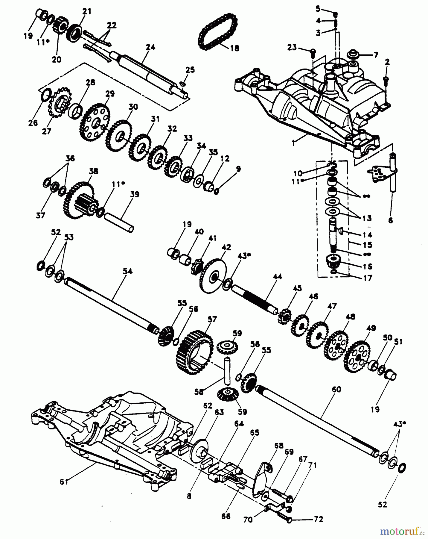 Poulan / Weed Eater Rasen und Gartentraktoren PP11536K - Poulan Pro Lawn Tractor DANA TRANSAXLE MODEL NUMBER 4360-78
