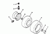 Poulan / Weed Eater PP11536K - Poulan Pro Lawn Tractor Ersatzteile WHEELS & TIRES