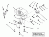 Poulan / Weed Eater PP1236A - Poulan Pro Lawn Tractor Ersatzteile ENGINE/THROTTLE