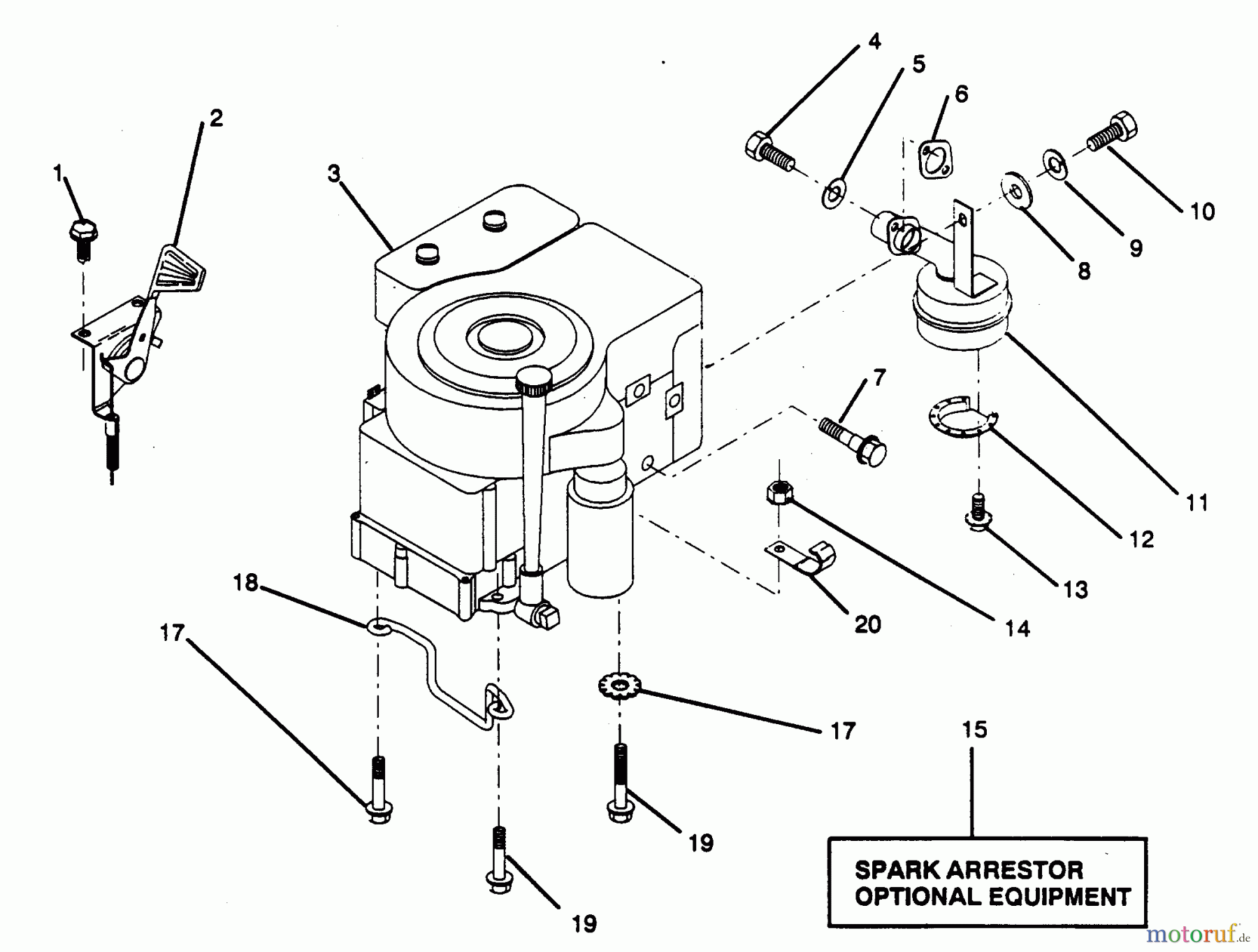 Poulan / Weed Eater Rasen und Gartentraktoren PP1236A - Poulan Pro Lawn Tractor ENGINE/THROTTLE