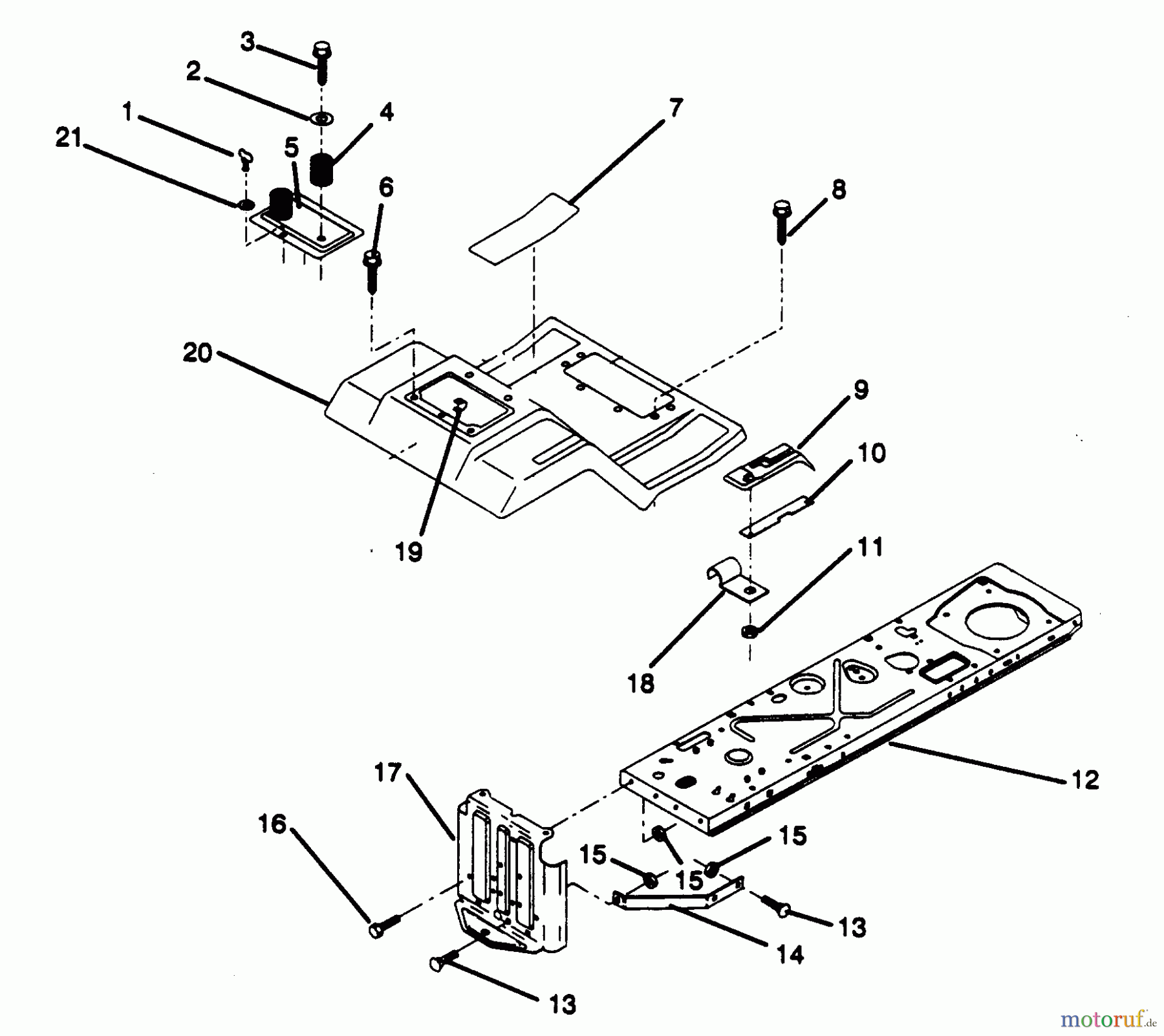 Poulan / Weed Eater Rasen und Gartentraktoren PP1236 - Poulan Pro Lawn Tractor FENDER/CHASSIS