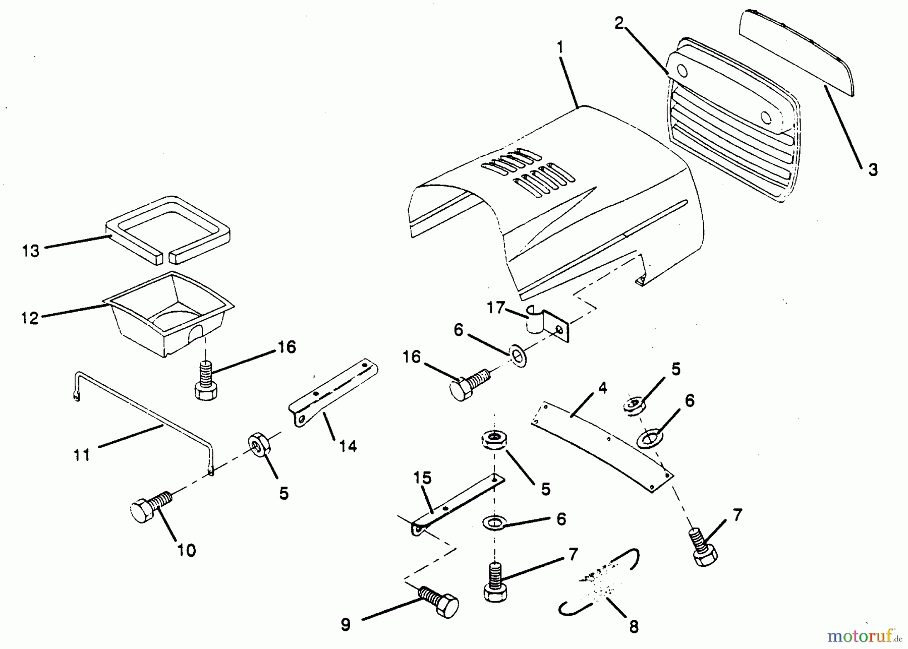 Poulan / Weed Eater Rasen und Gartentraktoren PP1236A - Poulan Pro Lawn Tractor HOOD