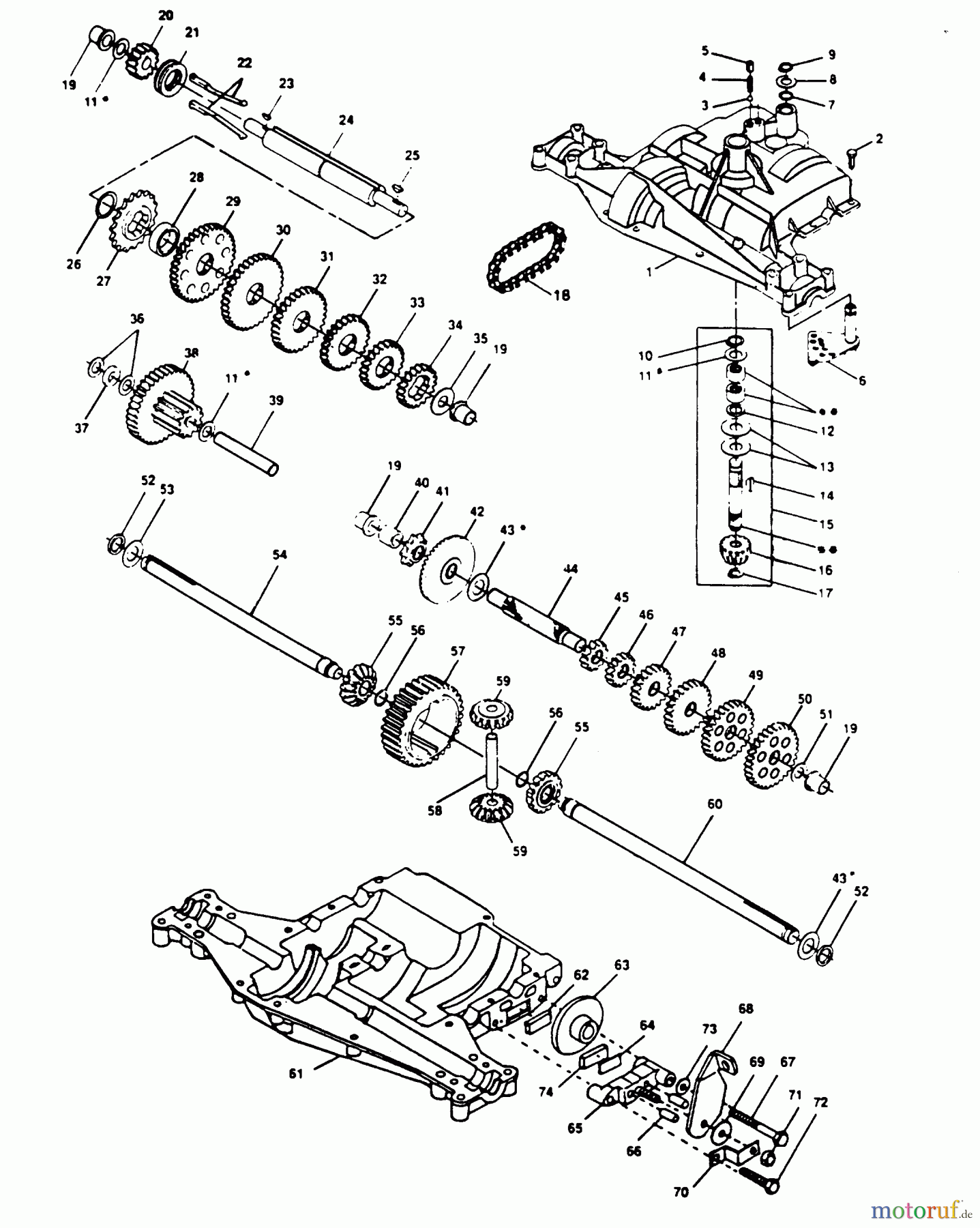 Poulan / Weed Eater Rasen und Gartentraktoren PP1238A - Poulan Pro Lawn Tractor TRANSAXLE FOOTE - MODEL NUMBER 4360-7