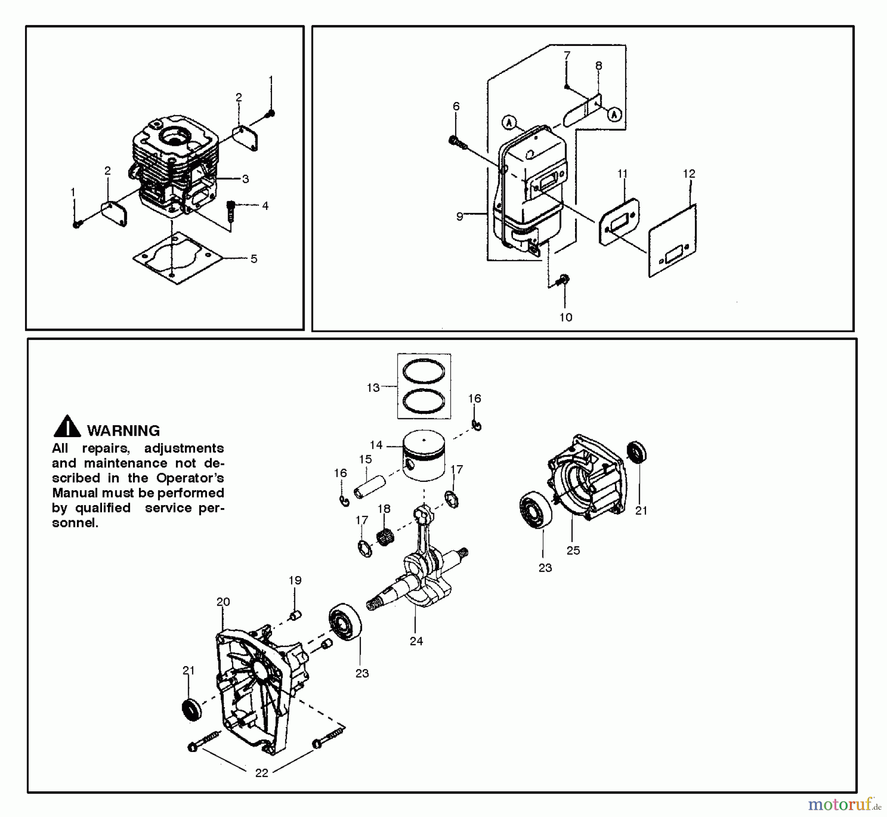  Poulan / Weed Eater Bläser / Sauger / Häcksler / Mulchgeräte BP406 - Poulan Pro Back Pack Blower (2007-06) ENGINE