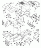 Poulan / Weed Eater PP12542J - Poulan Pro Lawn Tractor Ersatzteile CHASSIS AND ENCLOSURES