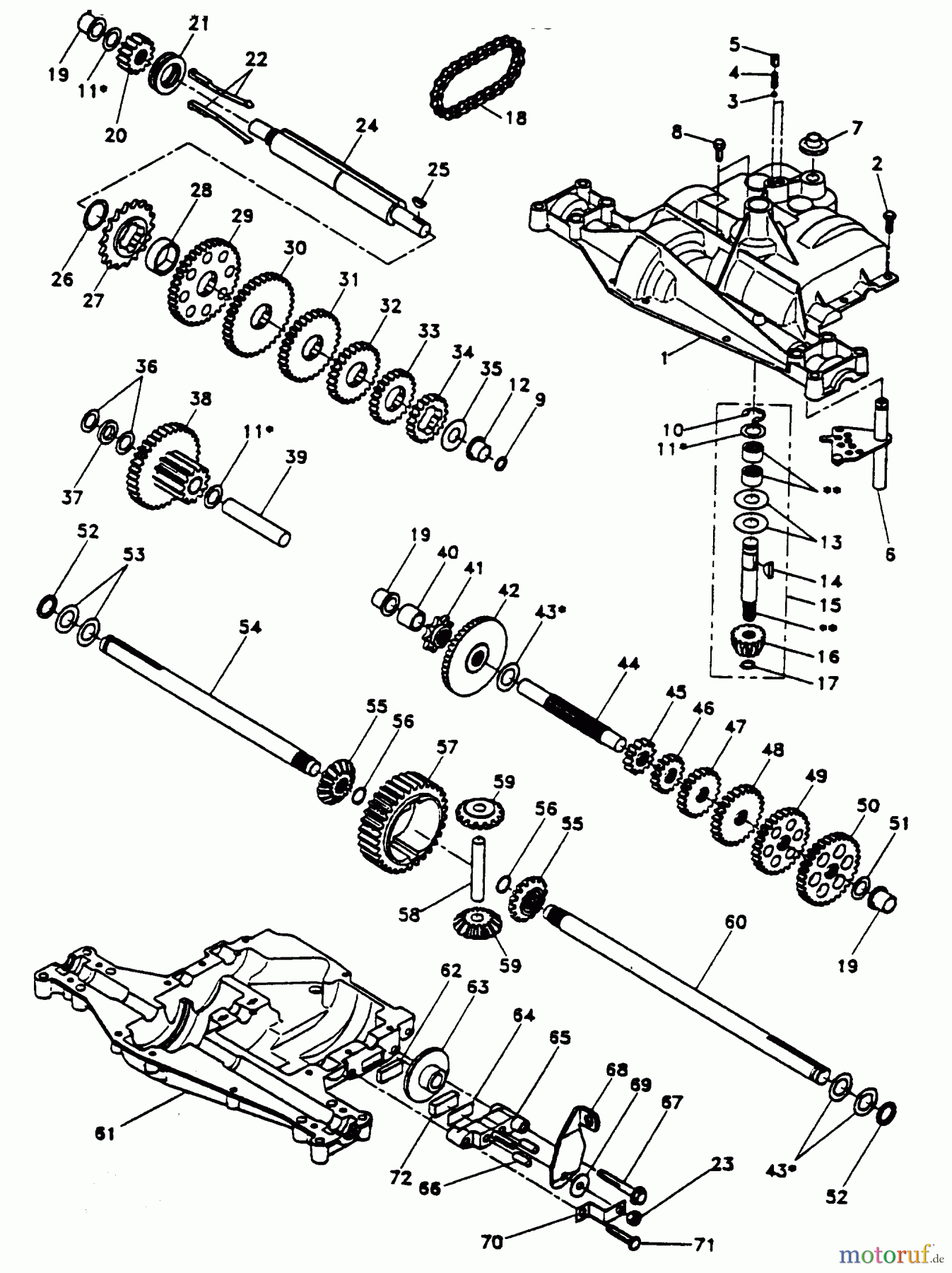 Poulan / Weed Eater Rasen und Gartentraktoren PP12542JA - Poulan Pro Lawn Tractor DANA TRANSAXLE - MODEL NUMBER 4360-79