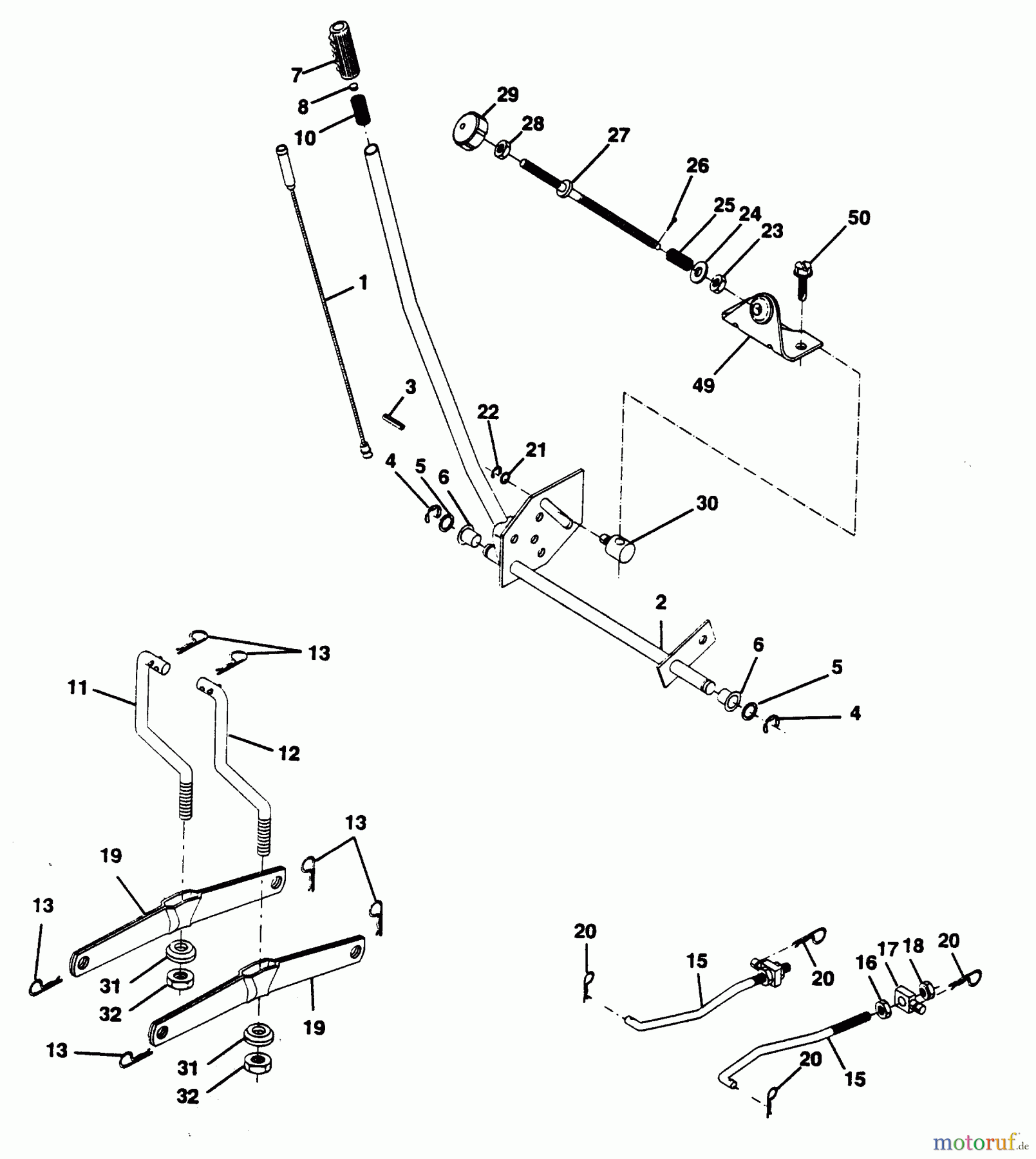 Poulan / Weed Eater Rasen und Gartentraktoren PP12542J - Poulan Pro Lawn Tractor MOWER LIFT