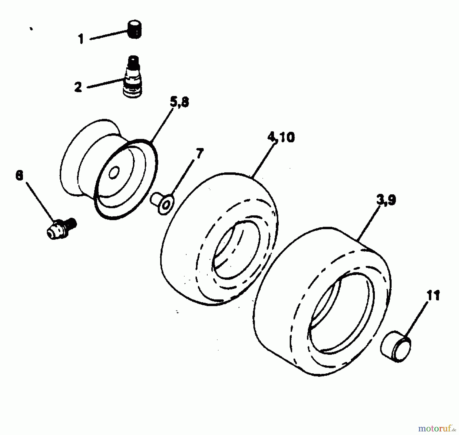 Poulan / Weed Eater Rasen und Gartentraktoren PP12542JA - Poulan Pro Lawn Tractor WHEELS & TIRES