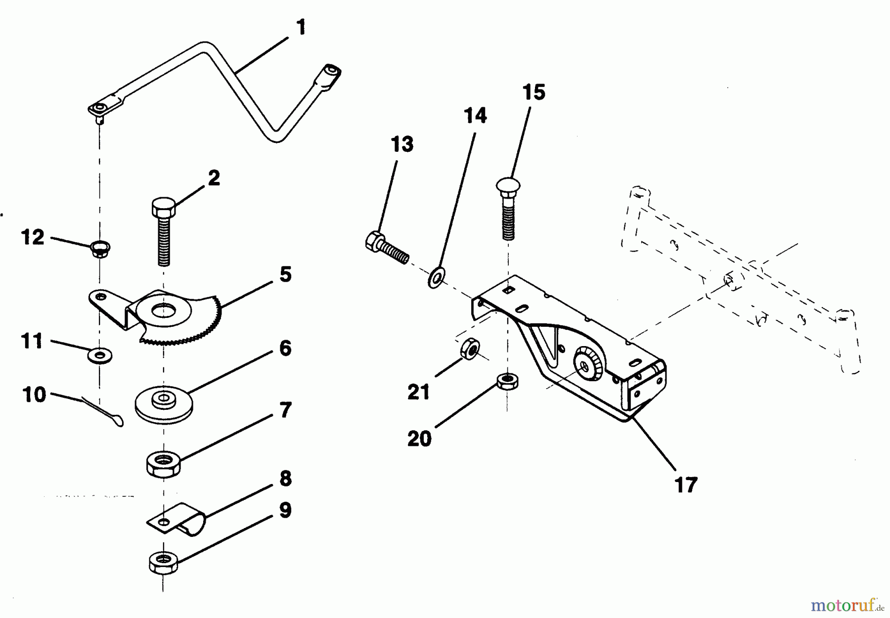 Poulan / Weed Eater Rasen und Gartentraktoren PP125H38KA - Poulan Pro Lawn Tractor SECTOR GEAR / AXLE SUPPORT